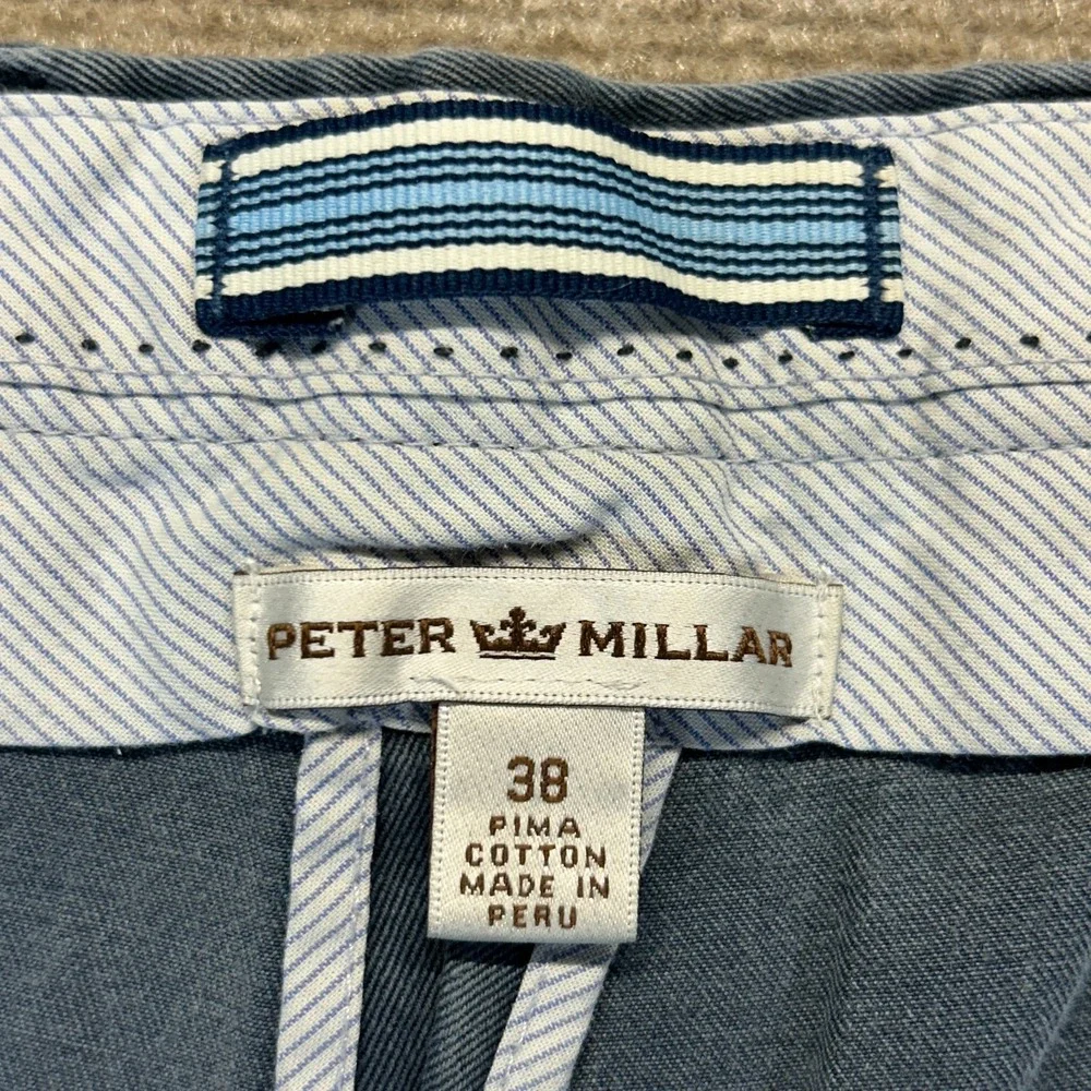 Peter Millar Winston Washed Twill Shorts Mens 38 (37
